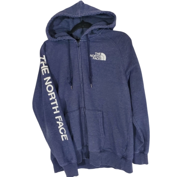 THE NORTH FACE Hoodie Size Large LOGO Graohic Down Arm - Picture 1 of 5